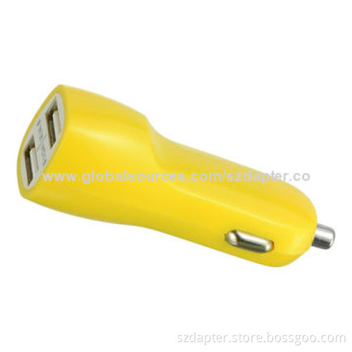 2.1A 2 Ports USB Car Chargers with LED Power Light Indication